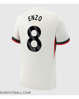 Billige Fotballdrakt Chelsea Enzo Fernandez #8 Replika Bortedrakt 2025-26 Kortermet